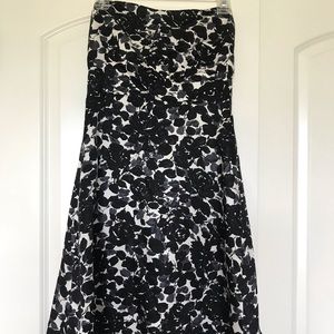 Black & White Silk Dress